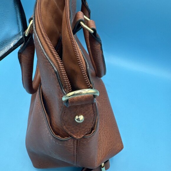 Bueno Bron Faux Leather Top Handle Purse Handbag tassel - Picture 8 of 8